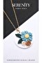 Wildflower Motif Polymer Clay Steel Necklace