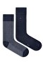 Unisex Blue Socks with Brand Logo, Suitable for Daily Use