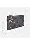 Women's Green Bead Embroidered Straw Clutch - 6