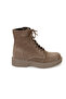 Women's Brown Zippered Suede Leather Boots - 2