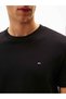 Men's Branded Label T-Shirt with Crew Neck and Short Sleeves, Stylish Appearance, Suitable for Daily Use, White-Navy Blue - 2
