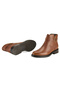 Vesla Tan Women's Leather Boots with Metal Accessories - 6