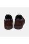 Men's Dark Brown Lace-Up Crocodile Print Suede Sneakers - 5