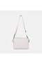 Women's White Double-Eye Leather Messenger Bag - 4
