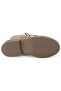 Women's Brown Zippered Suede Leather Boots - 4
