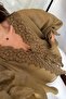 Olive Color Lace Collar Shirt Per5108 - 3