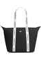 Women's Black Handbag with Brand Logo, Suitable for Daily Use