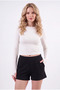 Women's Finger Detailed Long Sleeve Bodysuit - 2