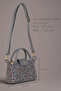 Pastel Bloom Denim Bag |   Pastel Denim Floral Patterned Women's Hand and Shoulder Bag - 6