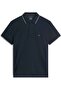 Men's Blue T-Shirt with Flag Embroidery on the Chest