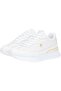 Women's Lace-Up Gold Detailed Thick Sole Sneaker - White/Ecru - 2