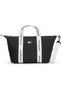 Women's Black Handbag with Brand Logo, Suitable for Daily Use