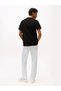 Men's Brand Label T-Shirt with Crew Neck and Short Sleeves, Stylish and Suitable for Daily Use, Black - 4