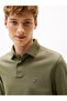 Men's Green Polo Neck T-Shirt Mw0Mw20183 Pli - 3