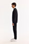 Men's Black Crew Neck Cotton Bi-Stretch Basic Regular Fit Sweatshirt A52Y1328 - 3