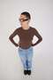 Crew Neck Basic Blouse B1496-Asn75