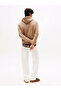 Men's Brand Logo Hooded Stylish Beige Sweatshirt - 3