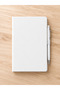 White Notebook with Elastic Band & Metal Pen - 2