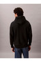 Premium Combed Micro Monologue Hooded Men's Black Sweatshirt Lv04Rc281G-Ub1 - 3