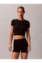 Women's Brand Logo Cotton Crew Neck Slim Fit Crop Suitable for Daily Use Siya - 3