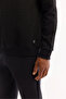 Men's Black Crew Neck Textured Elastane Regular Fit Sweatshirt A52Y1216 - 5