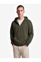 Oversize Hooded Half-Zip Sweatshirt with Kangaroo Pocket - 2