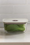 Fika Clik Rectangular Glass Storage Container 800 ml - Beige