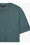 Cotton Crew Neck Short Sleeve Basic Oversize T-Shirt - 7