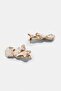 Enamelled fan earrings - 3