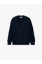 Long Sleeve Ribbed V-Neck Basic Knit Sweater - 6