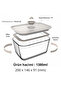 Fika Clik Rectangular Glass Storage Container 1380 ml - Beige - 3