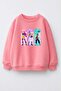 Girl's 3 Thread Fabric Cotton Huntrix Printed Sweatshirt