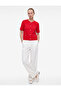 Pocketed Metal Decorated Buttoned Crew Neck Short Sleeve Knitwear Cardigan