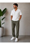 Men's Sahra Fabric Combination with Bottom and Top Zipper Fastening