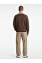 Long Sleeve Comfortable Fit Crew Neck Sweatshirt - 3