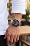 Classic Men's Wristwatch Silver Black Color Pl-7091E3X - 2