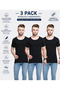 Platinum Collection 100% Cotton Men's Undershirt Tshirt Vest Half Sleeve 3 Pack