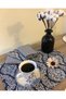 Dark Blue Gingham Double-Faced Use 4-Piece American Service - 7