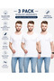 Platinum Collection 100% Cotton Men's Undershirt Tshirt Vest Half Sleeve 3 Pack