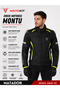 Crazybull Matador Neon Yellow Men's 4-Season 3-Layer Protective Reflective Motorcycle Jacket (Slim Fit, Order One Size Larger.)