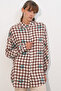 3900 Oversize Long Basic Shirt - Tan - 3