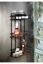 Lifetime Stainless Adhesive Metal Thermo Plastic Bathroom Organizer Shampoo Holder Shower Rack Black Tş-03