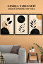 3-Piece Frame Look Black Gold Botanical Abstract Mdf Painting Set Living Room Bedroom Wall Decor - 5