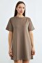 Basic Çimalı Mini Length Modal Dress - 2