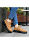 Tan Leather Men's Shoes - Soft Cushioned Sole Easy to Clean Comfortable Casual Shoes Ba0307 - 2