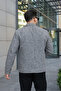 Men's Comfortable Fit Short Patterned Cashmere Coat - 4