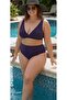 Purple Tight Bikini Plus Size - 3