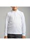 Combed Polo Collar Long Sleeve Plain White School T-Shirt - 4
