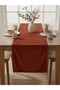 Velvet Textured 40X220 Premium Tile Plain Polyester Table Runner - 3