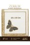 Premium 6-Piece Cocktail and Coffee Presentation Napkins with Sparkling Checkered Butterfly Embroidery - 9